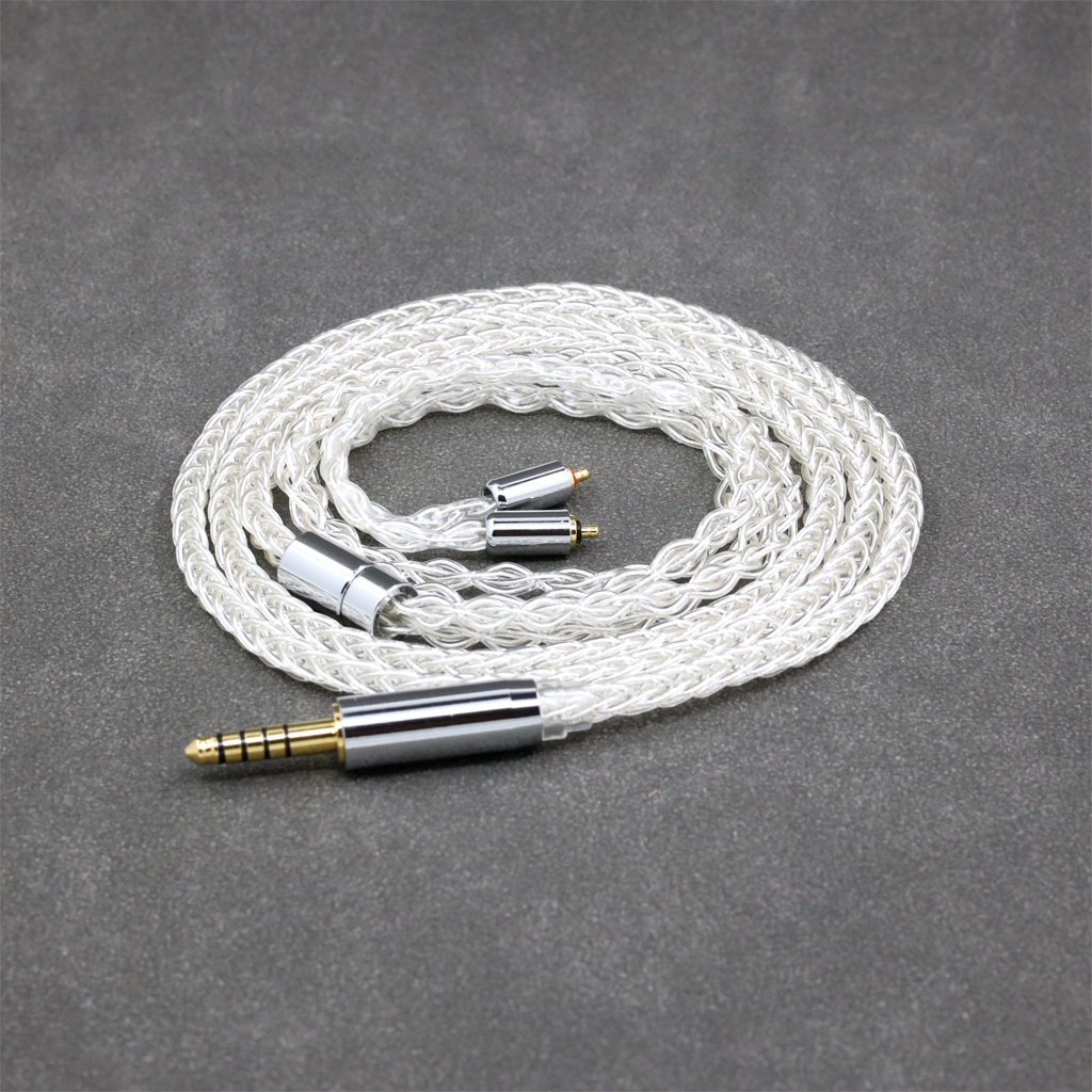 8 Core 99% 7n Pure Silver Palladium Earphone Cable For UE Live UE6Pro Lighting SUPERBAX IPX