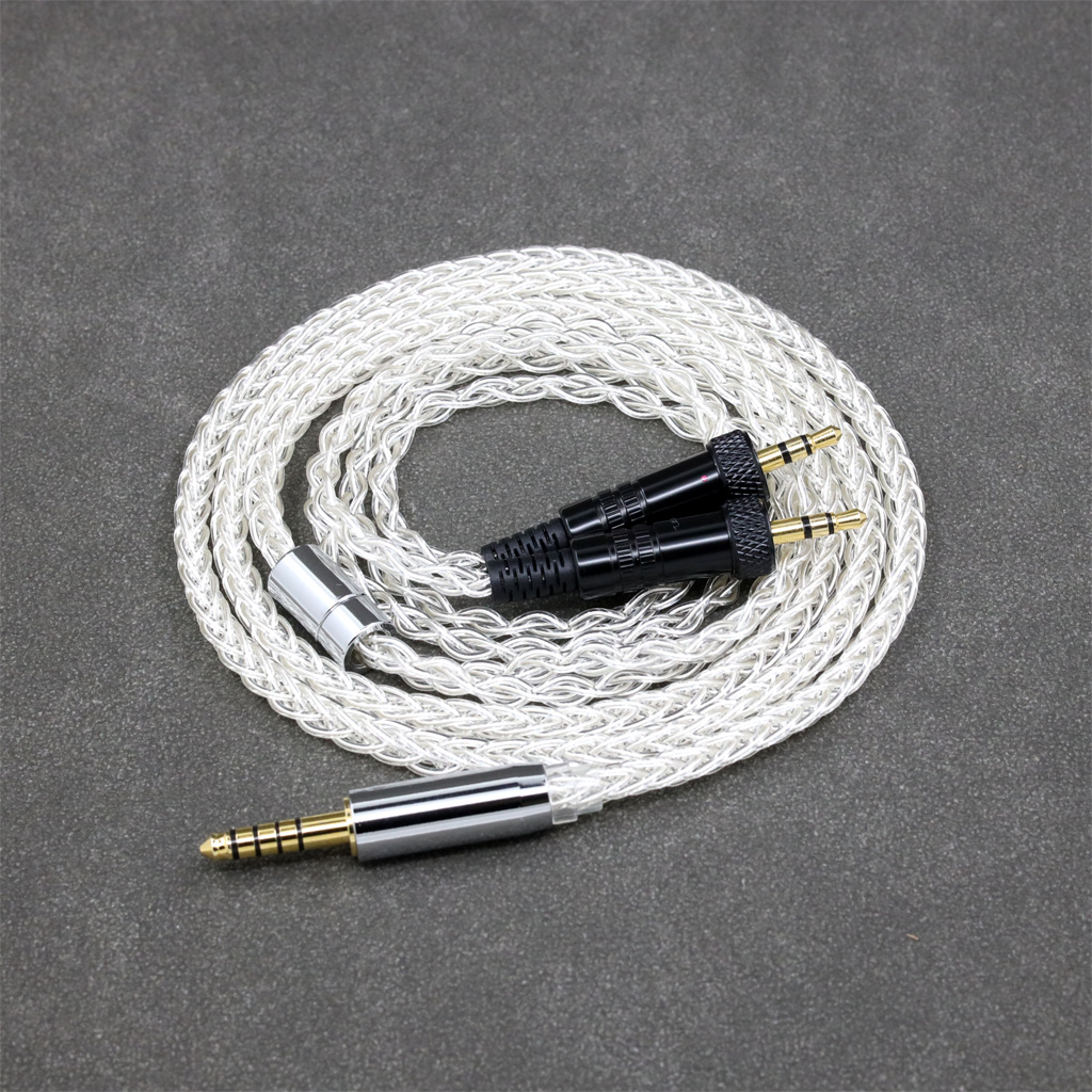 8 Core 99% 7n Pure Silver Palladium Earphone Cable For Sony MDR-Z1R MDR-Z7 MDR-Z7M2 With Screw To Fix Headphone