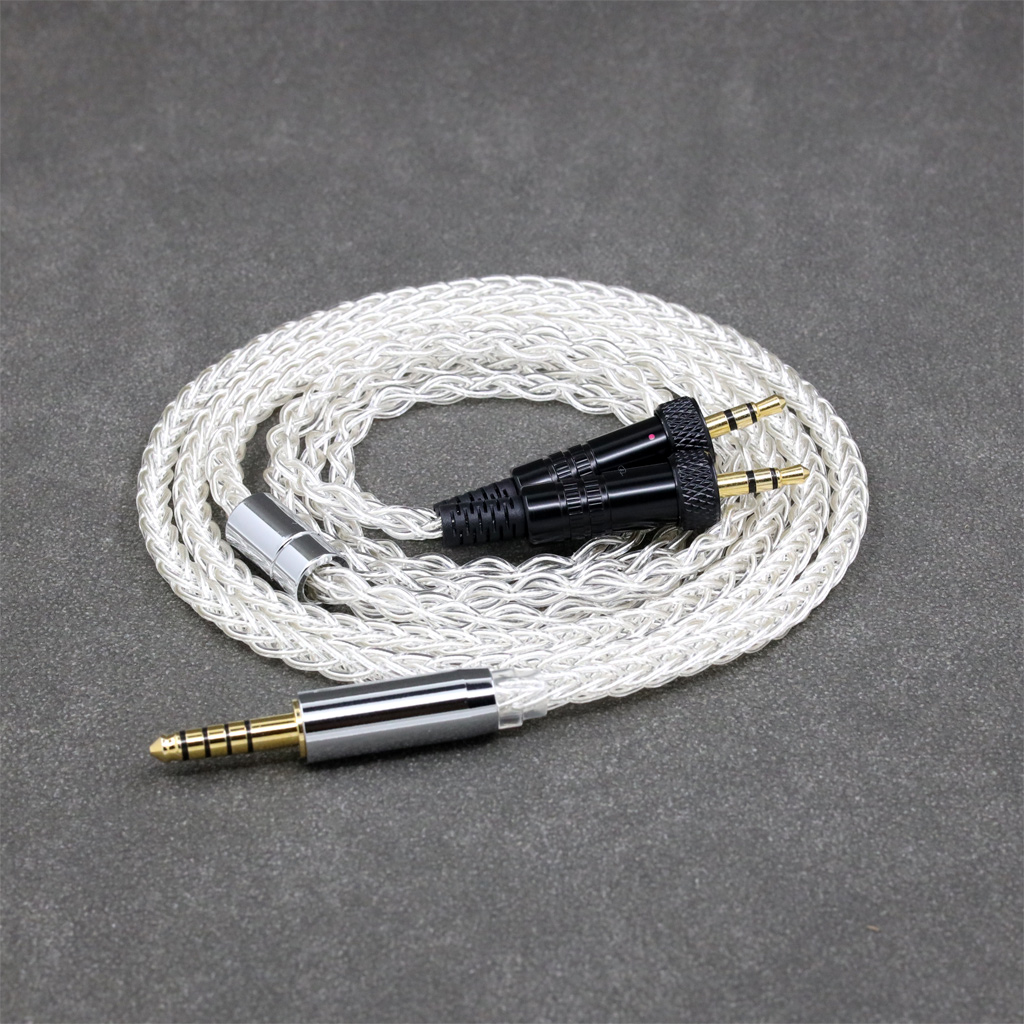 8 Core 99% 7n Pure Silver Palladium Earphone Cable For Sony MDR-Z1R MDR-Z7 MDR-Z7M2 With Screw To Fix Headphone