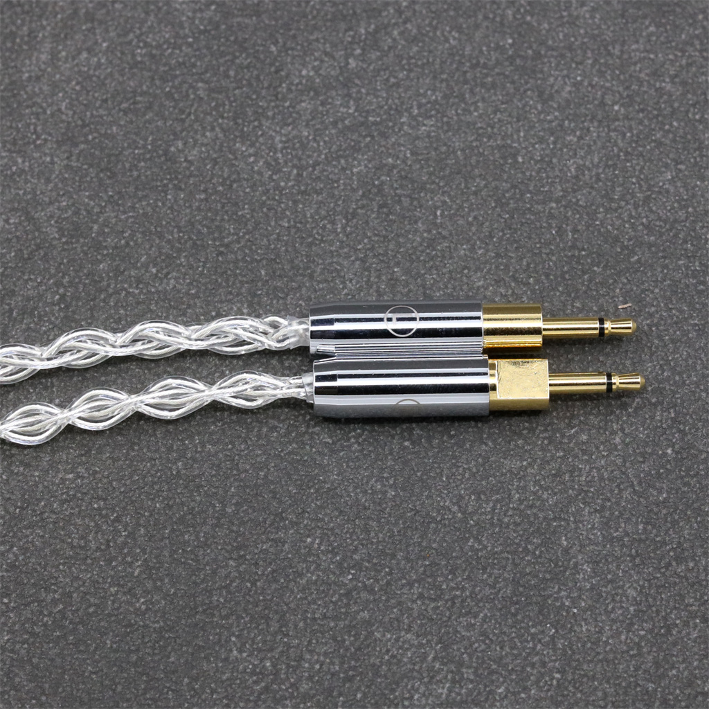 99% Pure Silver XLR 2.5mm 4.4mm 3.5mm 8 Core Headphone Earphone Cable For Sennheiser HD700