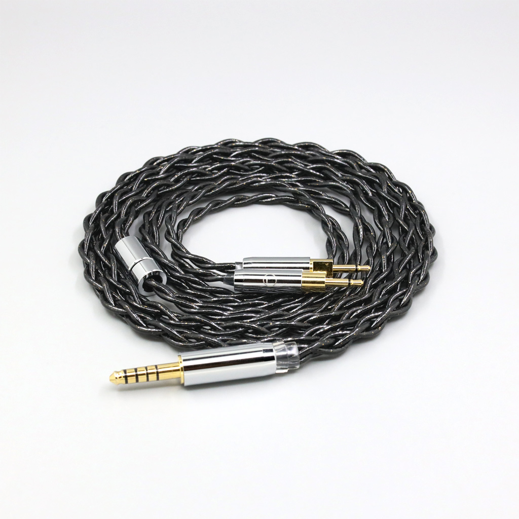 99% Pure Silver Palladium Graphene Floating Gold Cable For Sennheiser HD700 Headphone 2.5mm pin 4 core Braided