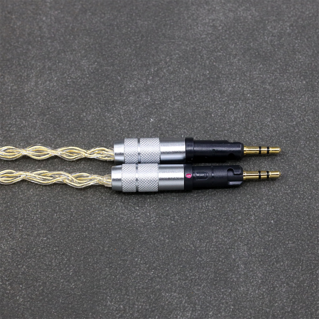 8 Core 99% 7n Pure Silver 24k Gold Plated Earphone Cable For Audio-Technica ATH-R70X ATH-R70XA headphone