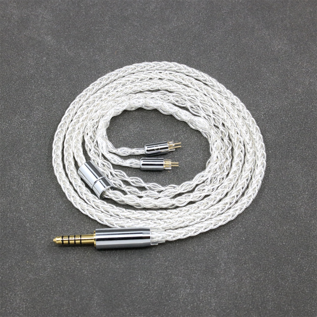 8 Core 99% 7n Pure Silver Palladium Earphone Cable For 0.78mm 2pin BA Westone W4r UM3X UM3RC JH13 High Step