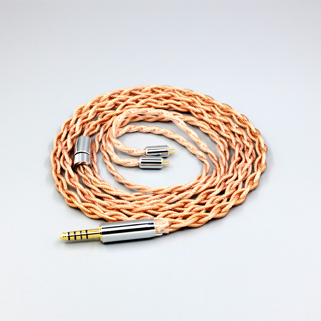 Graphene 7N OCC Shielding Coaxial Mixed Earphone Cable For 0.78mm Flat Step JH Audio JH16 Pro JH11 Pro 5 6 7 BA