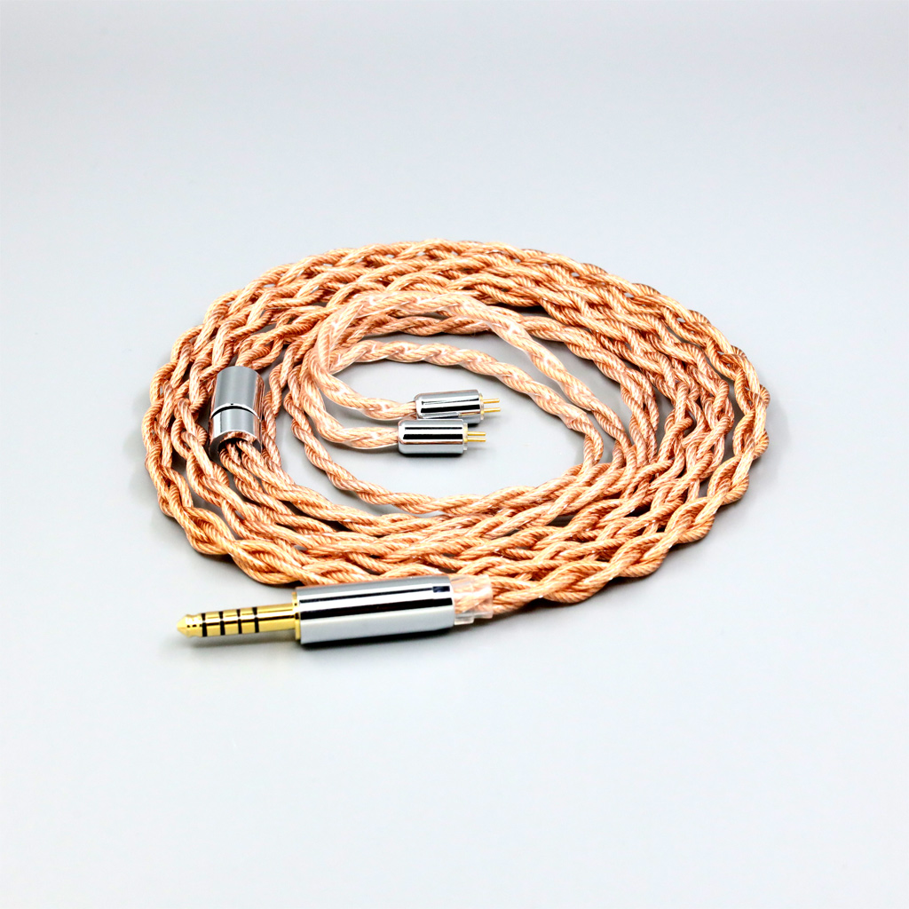 Graphene 7N OCC Shielding Coaxial Mixed Earphone Cable For 0.78mm Flat Step JH Audio JH16 Pro JH11 Pro 5 6 7 BA