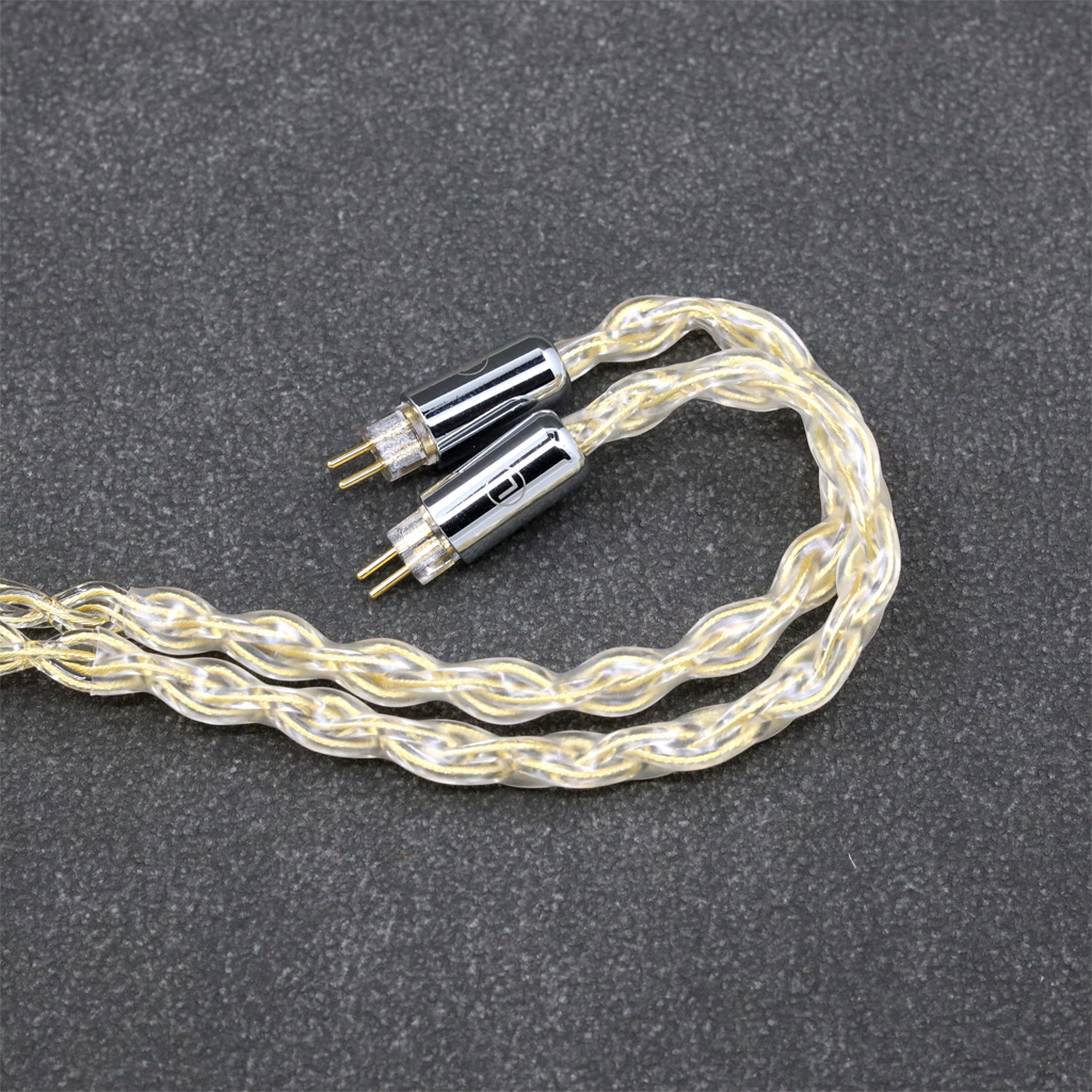 8 Core 99% 7n Pure Silver 24k Gold Plated Earphone Cable For 0.78mm 2pin BA Westone W4r UM3X UM3RC JH13 High Step