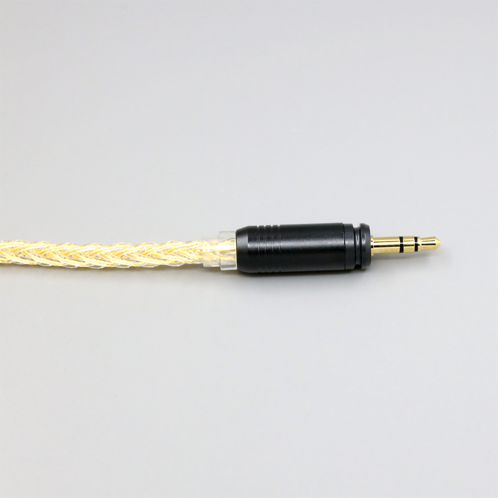 8 Core 99% 7n Pure Silver 24k Gold Plated Earphone Cable For Focal HADENYS Open-back Headphone