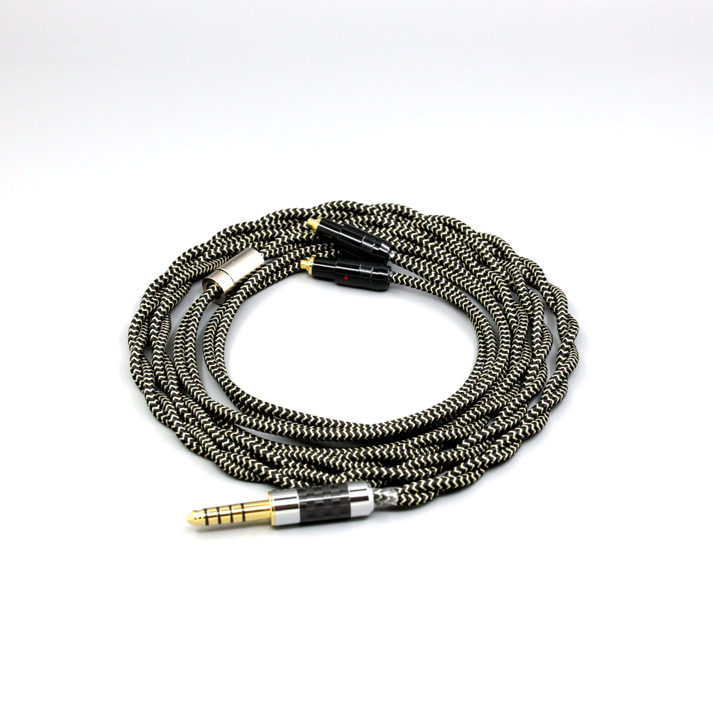2 Core 2.8mm Litz OFC Earphone Shield Braided Sleeve Cable For Shure SRH1540 SRH1840 SRH1440 Earphone headset