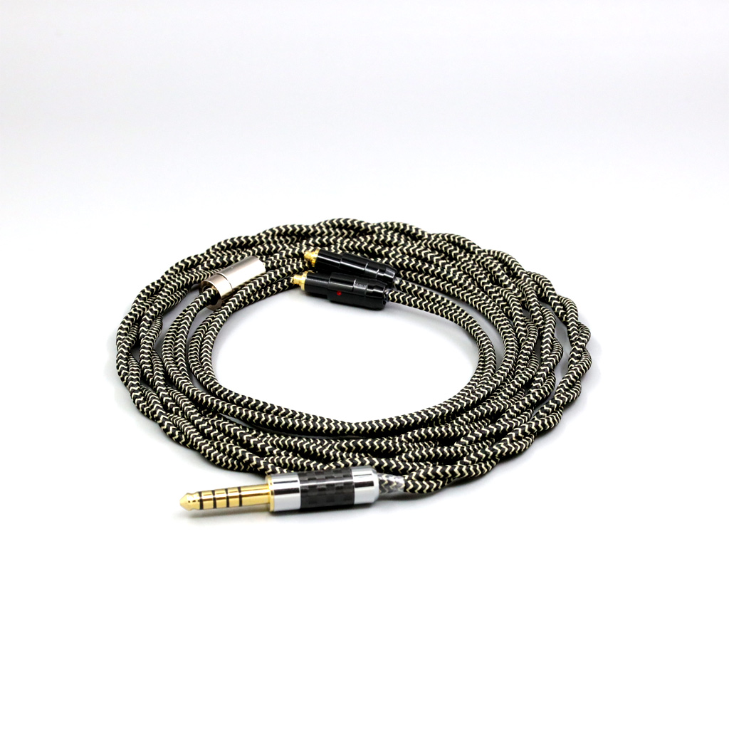 2 Core 2.8mm Litz OFC Earphone Shield Braided Sleeve Cable For Shure SRH1540 SRH1840 SRH1440 Earphone headset