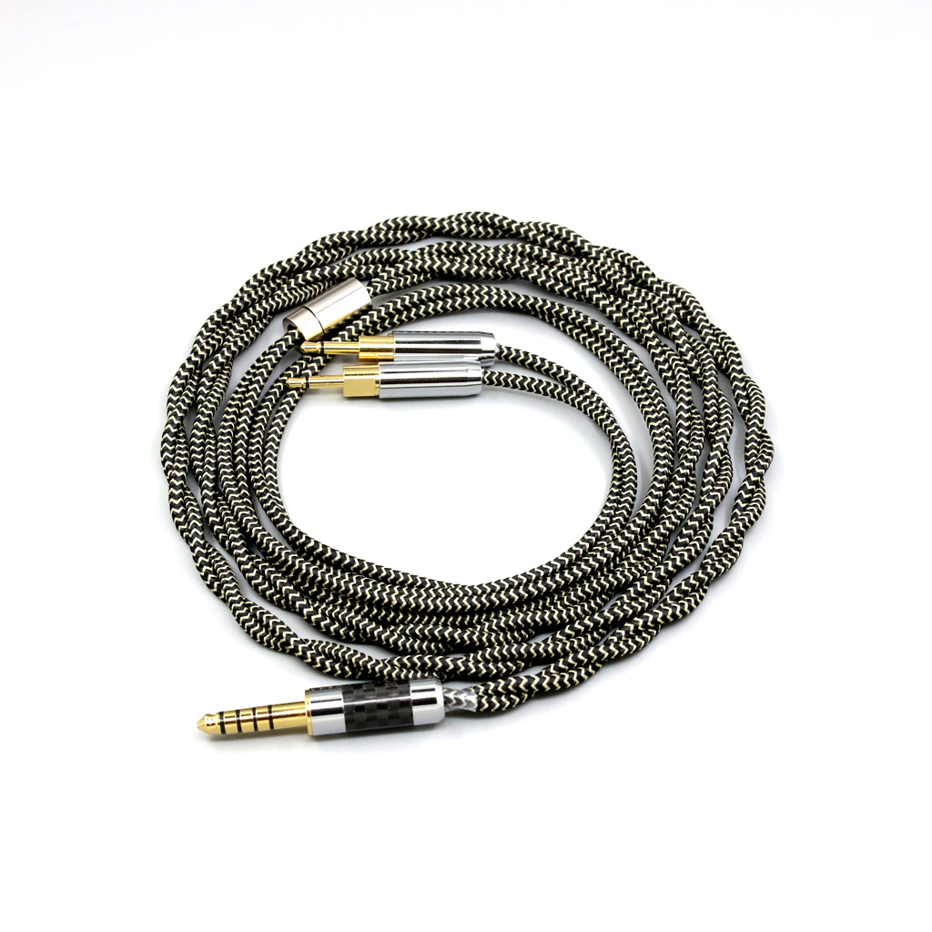 2 Core 2.8mm Litz OFC Earphone Shield Braided Sleeve Cable For Sennheiser HD700 Headset 2.5mm pin Headphone