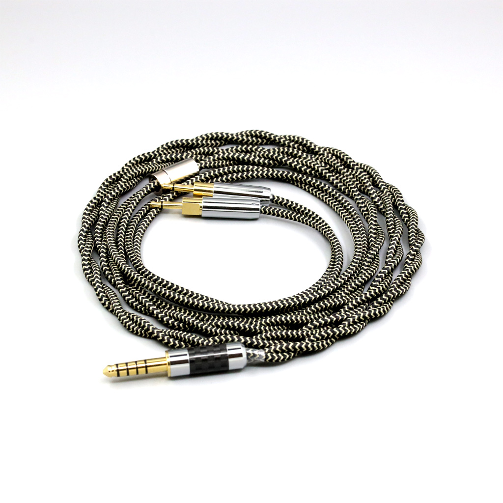 2 Core 2.8mm Litz OFC Earphone Shield Braided Sleeve Cable For Sennheiser HD700 Headset 2.5mm pin Headphone