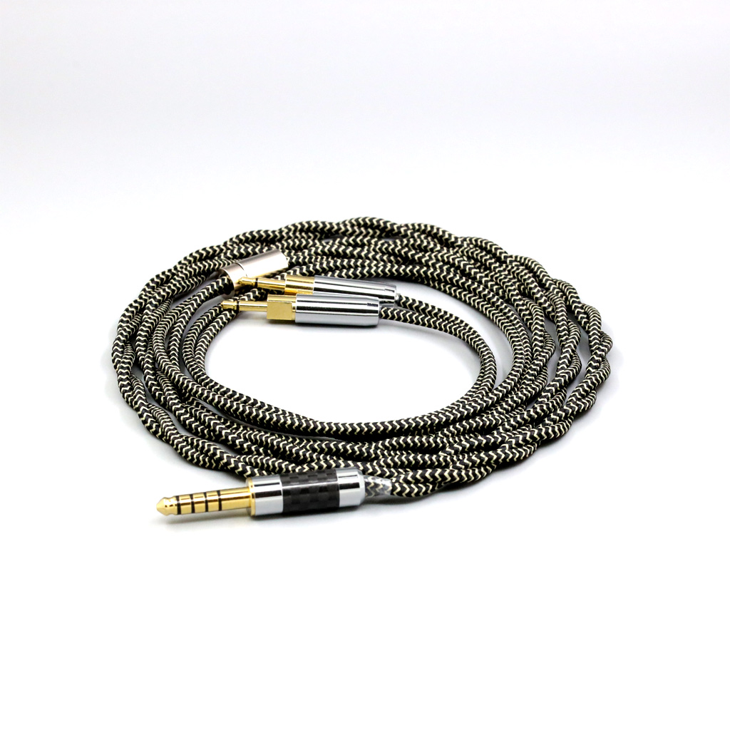 2 Core 2.8mm Litz OFC Earphone Shield Braided Sleeve Cable For Sennheiser HD700 Headset 2.5mm pin Headphone