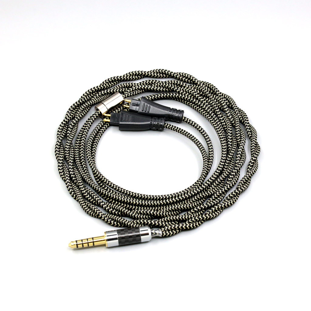 2 Core 2.8mm Litz OFC Earphone Shield Braided Sleeve Cable For FOSTEX TH900 MKII MK2 TH-909 TR-X00 TH-600 headset
