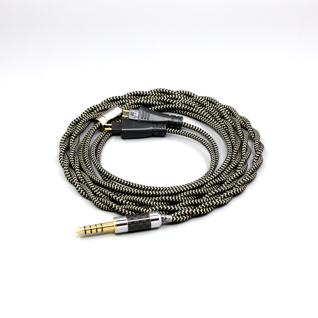 2 Core 2.8mm Litz OFC Earphone Shield Braided Sleeve Cable For FOSTEX TH900 MKII MK2 TH-909 TR-X00 TH-600 headset