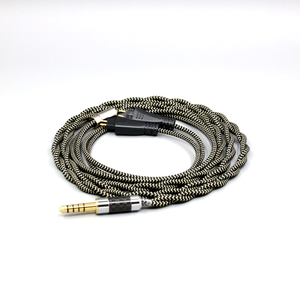 2 Core 2.8mm Litz OFC Earphone Shield Braided Sleeve Cable For FOSTEX TH900 MKII MK2 TH-909 TR-X00 TH-600 headset
