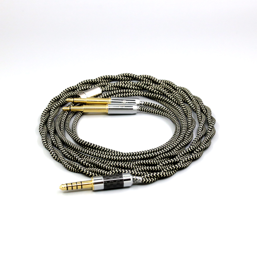 2 Core 2.8mm Litz OFC Earphone Shield Braided Sleeve Cable For Meze 99 meze99 Classics NEO NOIR Headset Headphone