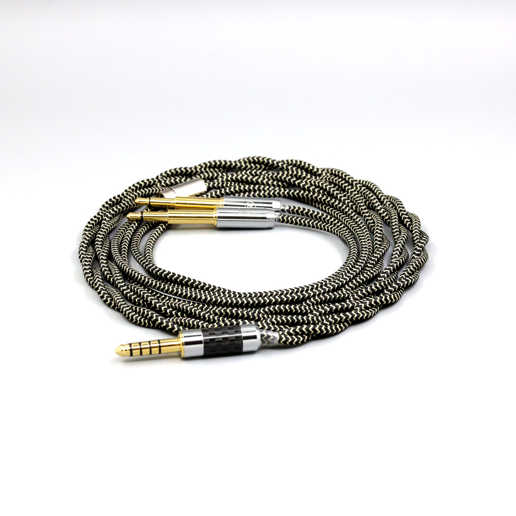 2 Core 2.8mm Litz OFC Earphone Shield Braided Sleeve Cable For Meze 99 meze99 Classics NEO NOIR Headset Headphone