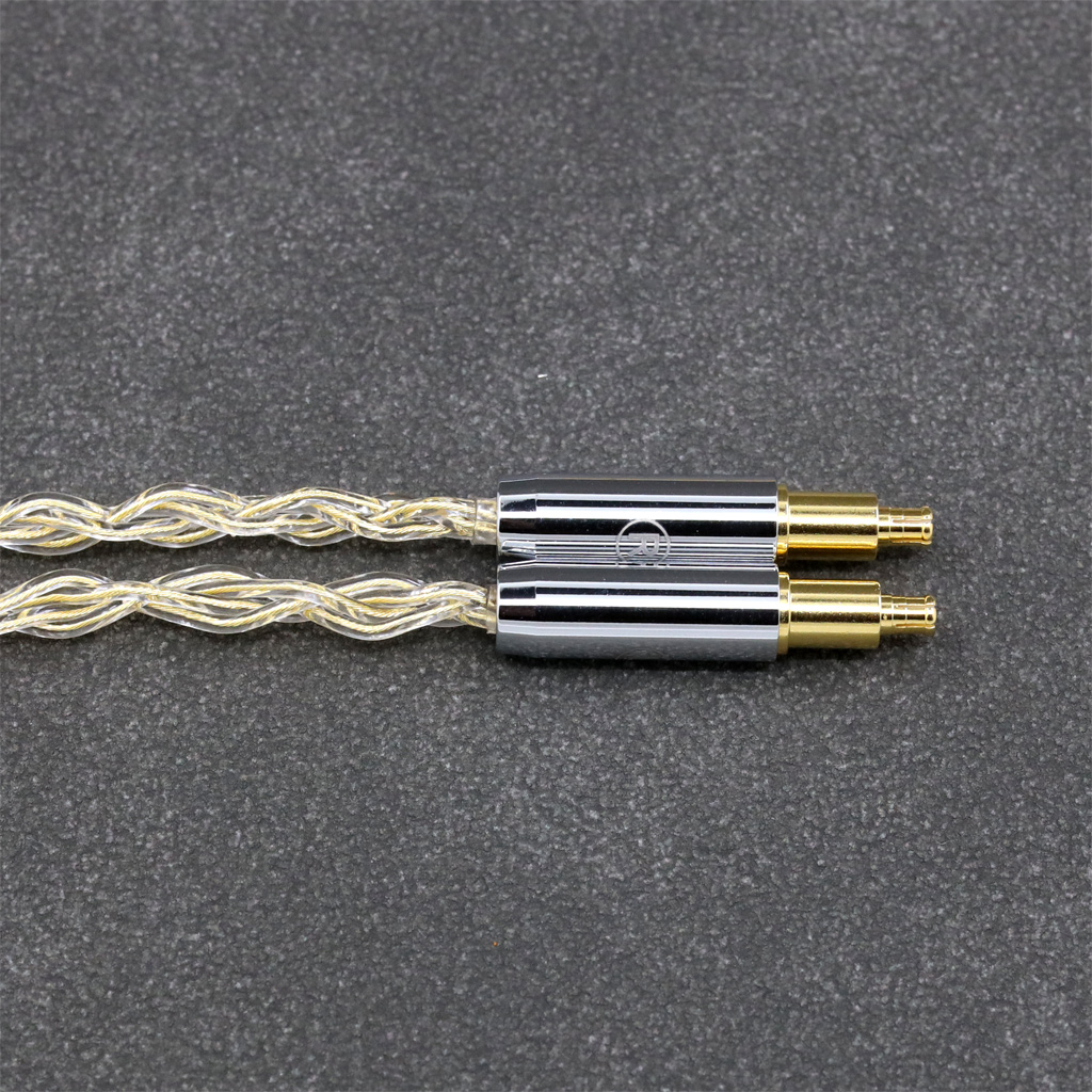 8 Core 99% 7n Pure Silver 24k Gold Plated Earphone Cable For Audio Technica ATH-ADX5000 ATH-MSR7b 770H 990H A2DC Headphone