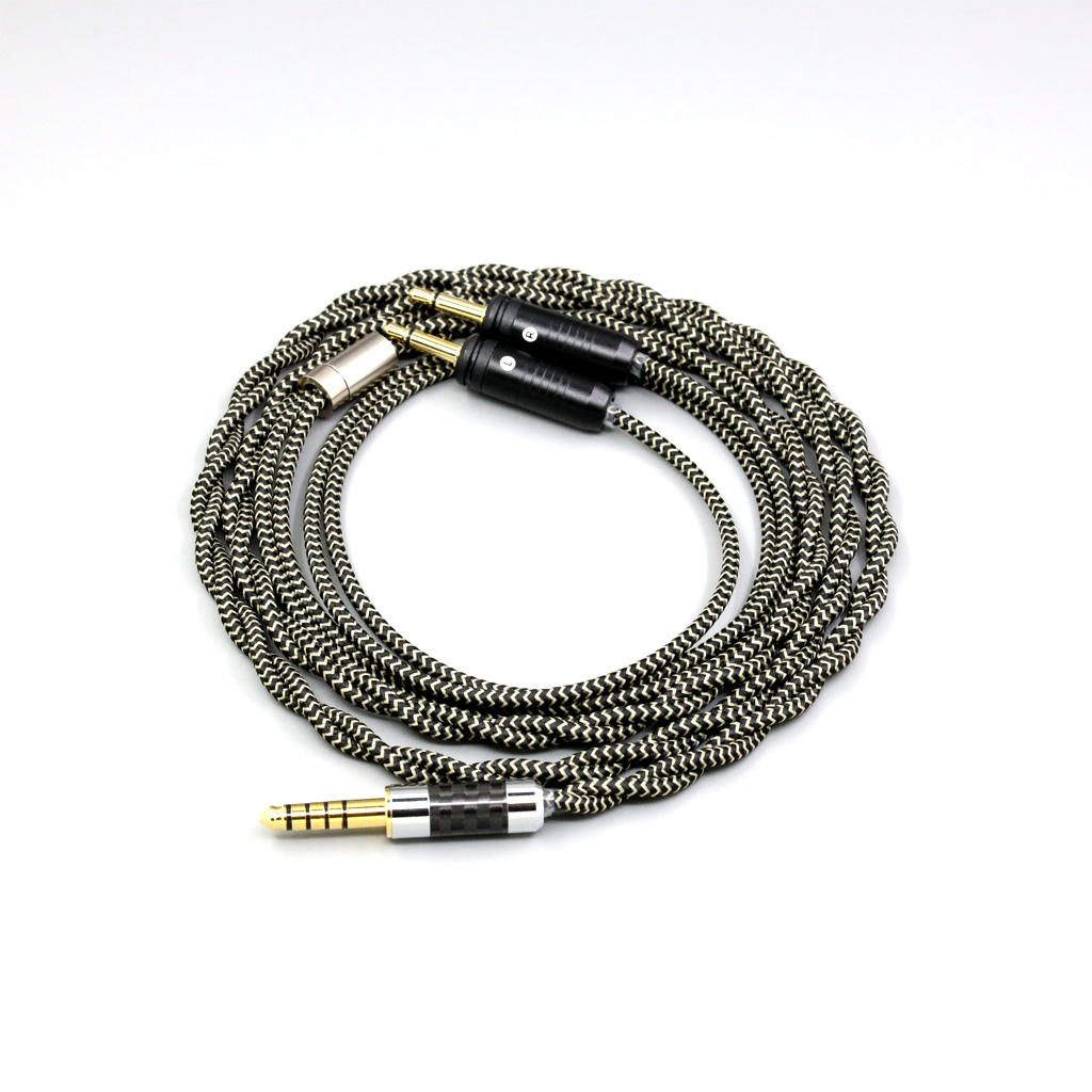 2 Core 2.8mm Litz OFC Earphone Shield Braided Cable For Focal Clear Elear Elex Elegia Stellia Celestee radiance