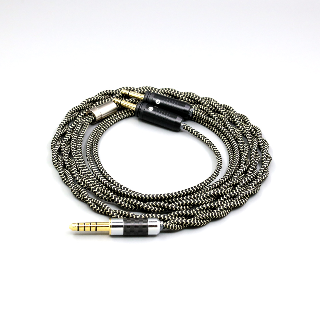 2 Core 2.8mm Litz OFC Earphone Shield Braided Cable For Focal Clear Elear Elex Elegia Stellia Celestee radiance