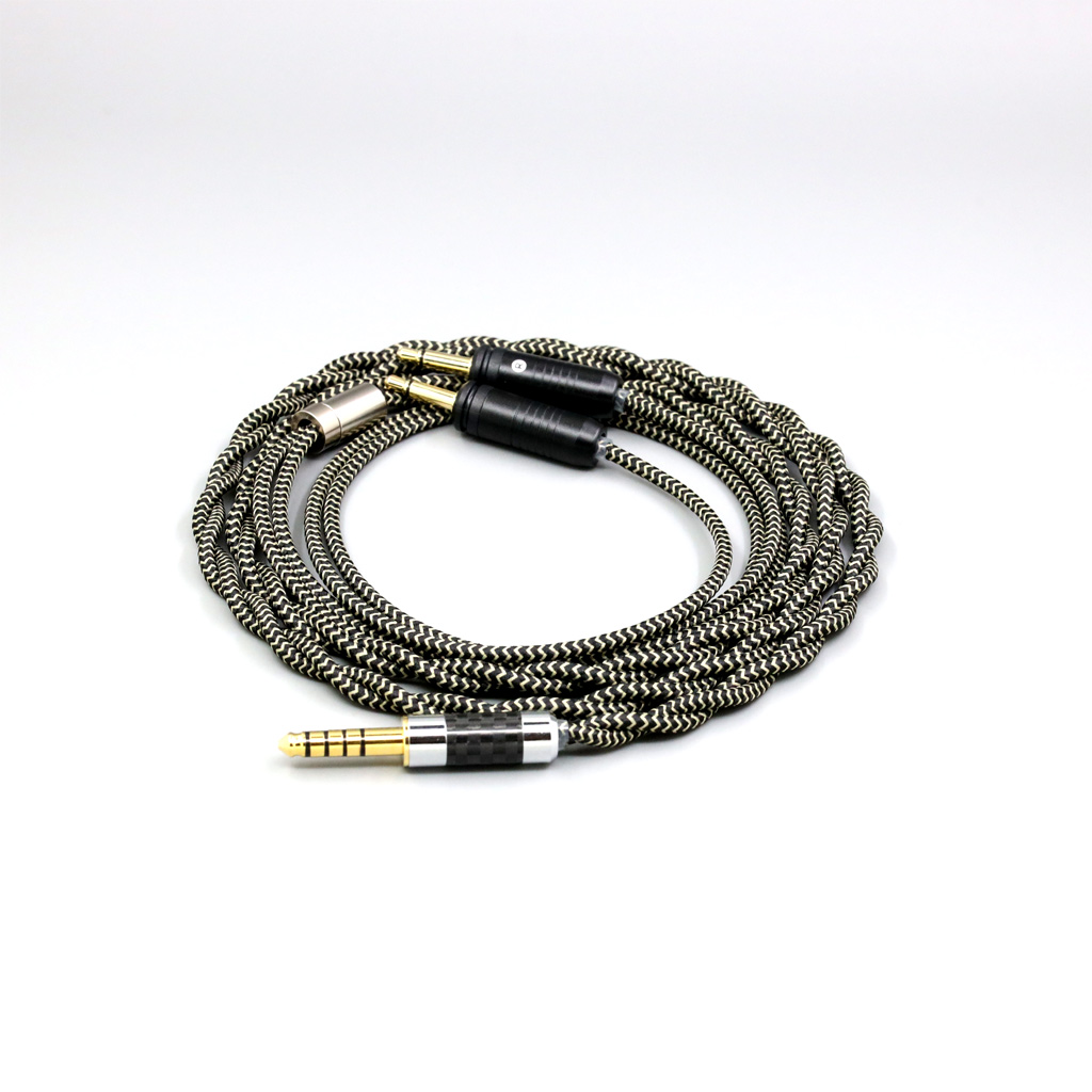 2 Core 2.8mm Litz OFC Earphone Shield Braided Cable For Focal Clear Elear Elex Elegia Stellia Celestee radiance