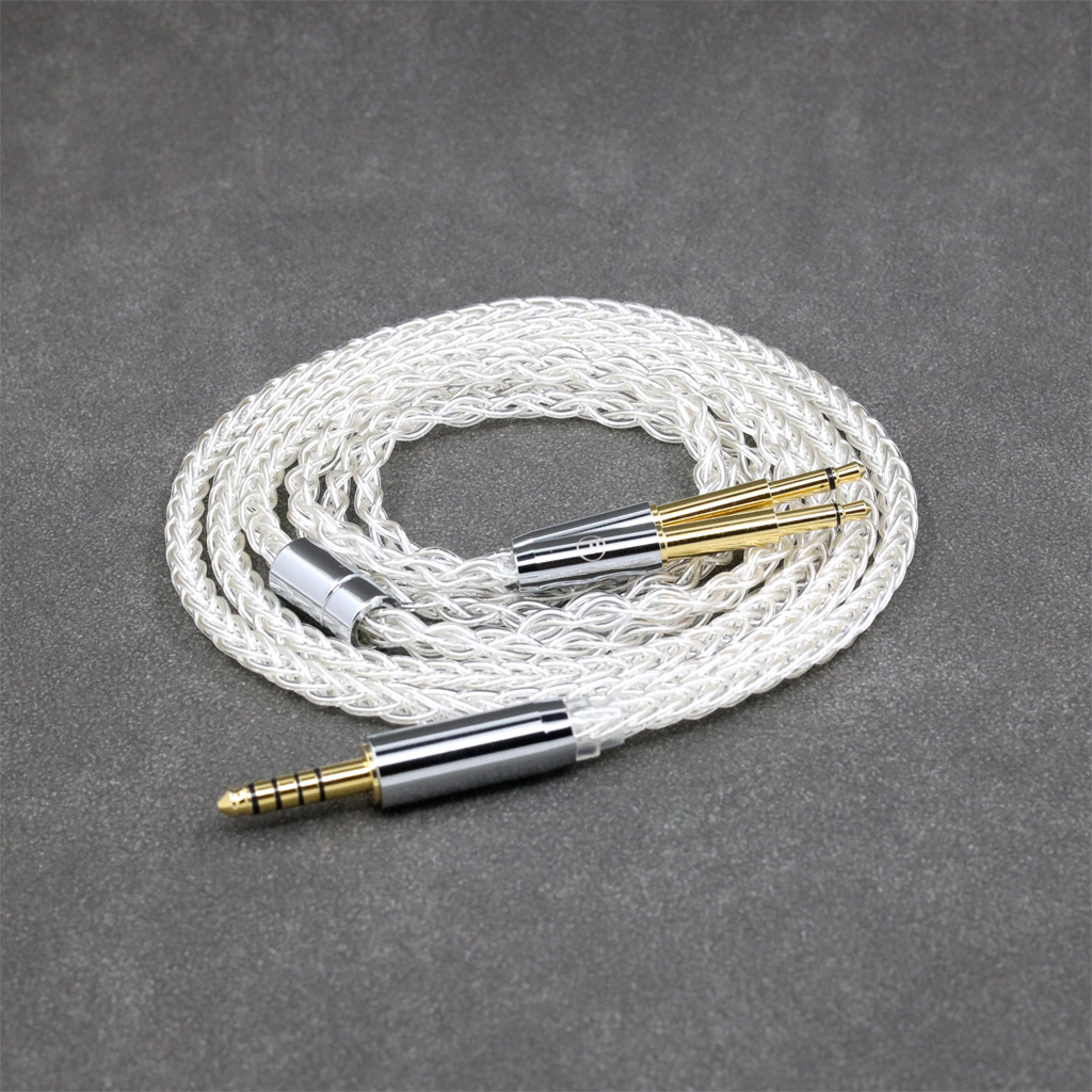 99% Pure Silver 8 Core Headphone Earphone Cable For Meze 99 Classics NEO NOIR Headset Headphone