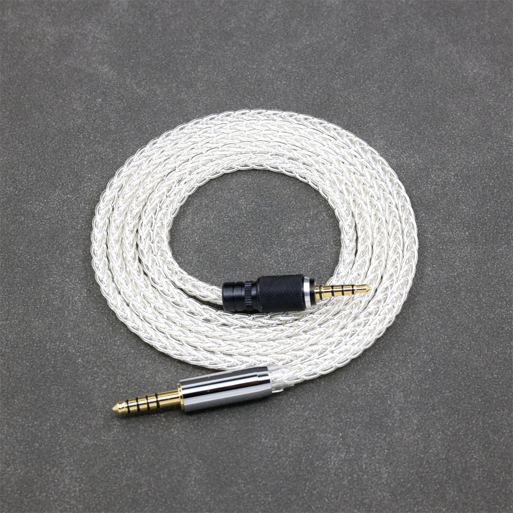 8 Core 99% 7n Pure Silver Palladium Earphone Cable For Sony MDR-M1 MDR-MV1 MDR-M1ST Headphones
