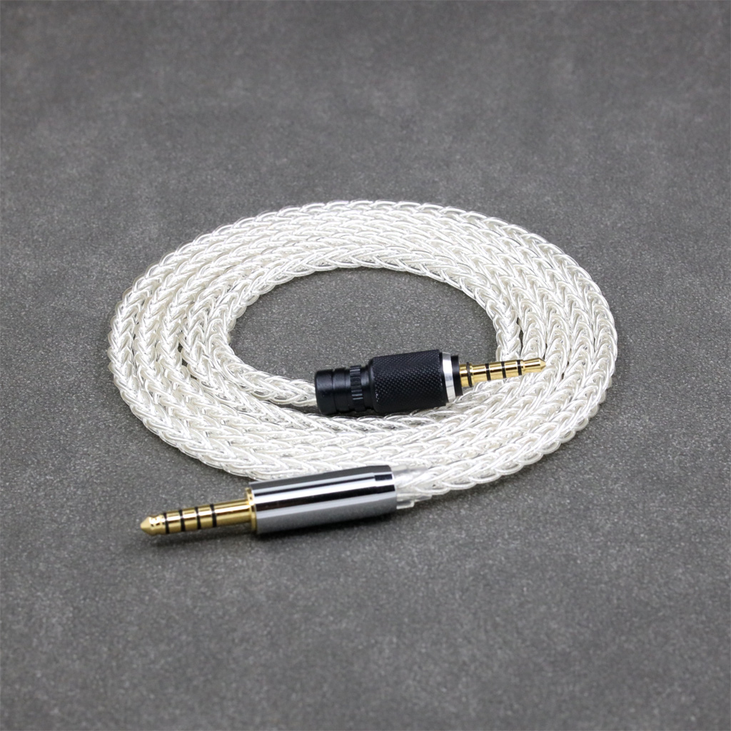 8 Core 99% 7n Pure Silver Palladium Earphone Cable For Sony MDR-M1 MDR-MV1 MDR-M1ST Headphones