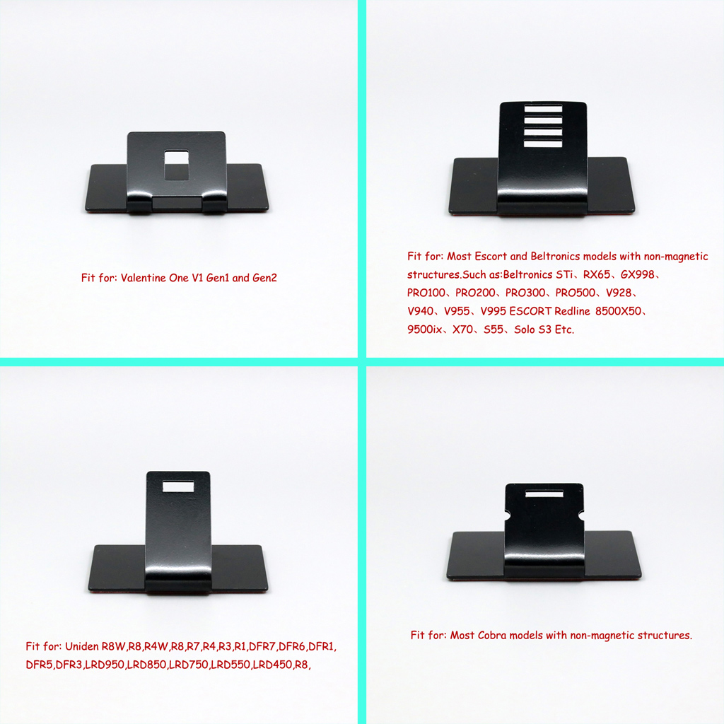WindShield Mirror Mount Bracket for Escort Cobra RAD Valentine One V1 Gen1 Gen2 Beltronics Uniden Radar Detector