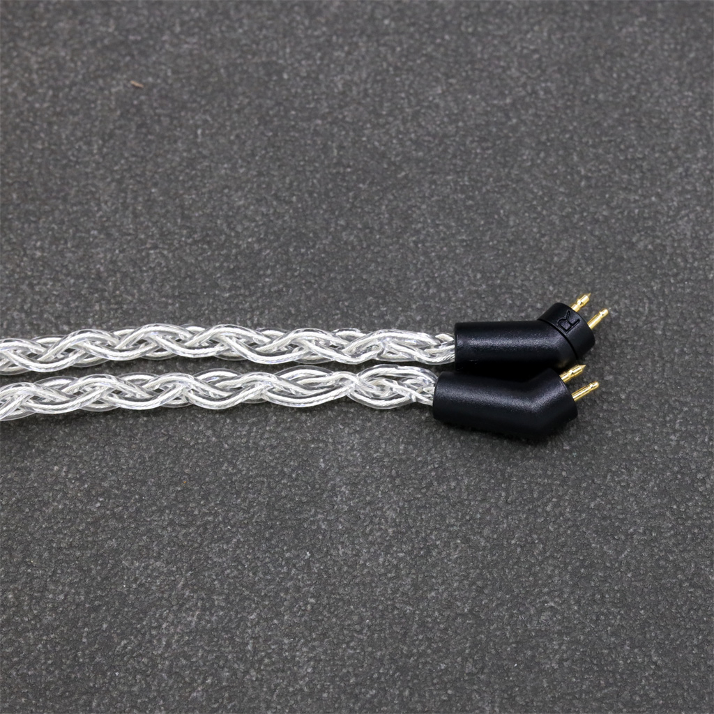 99% Pure Silver 8 Core Headphone Earphone Cable For Etymotic ER4B ER4PT ER4S ER6I ER4