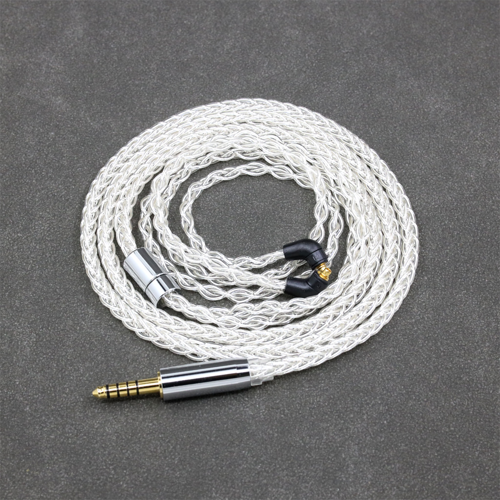 8 Core 99% 7n Pure Silver Palladium Earphone Cable For Etymotic ER4SR ER4XR ER3XR ER3SE ER2XR ER2SE