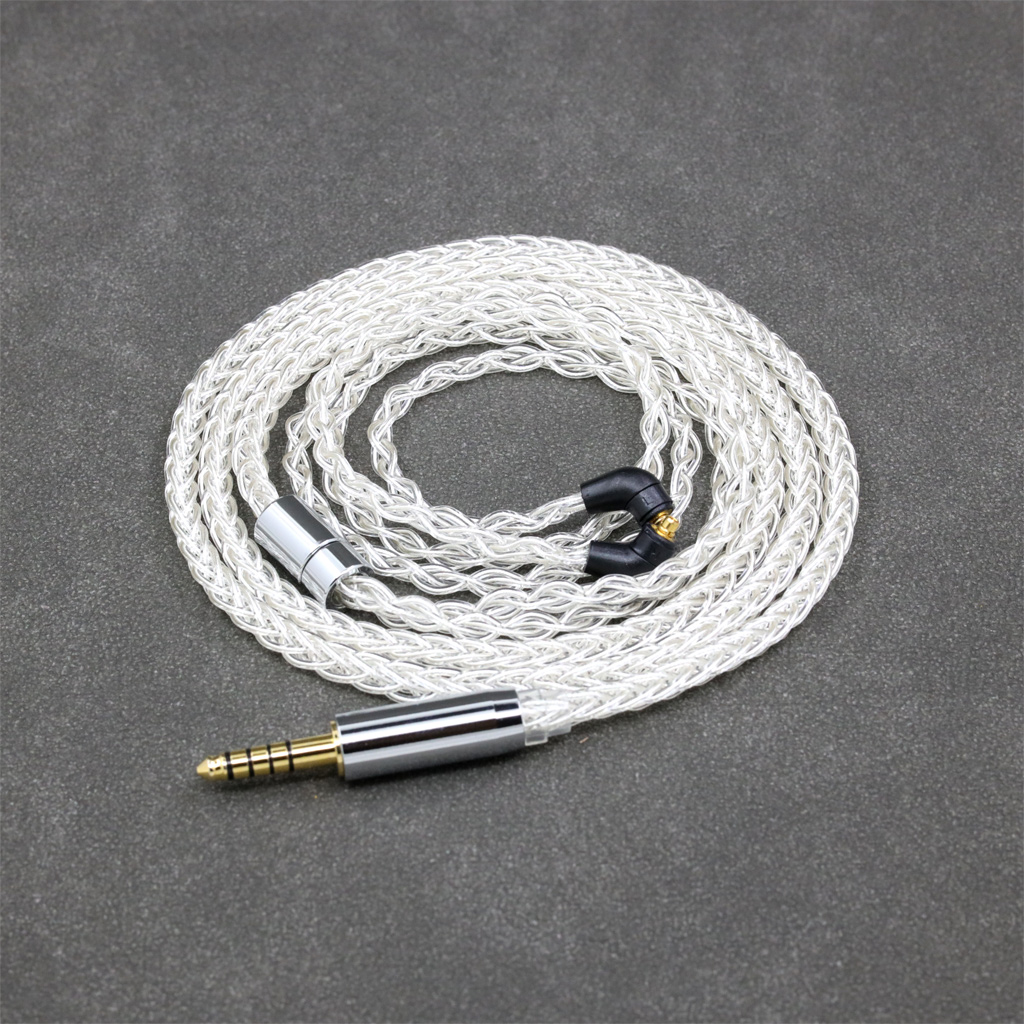 8 Core 99% 7n Pure Silver Palladium Earphone Cable For Etymotic ER4SR ER4XR ER3XR ER3SE ER2XR ER2SE