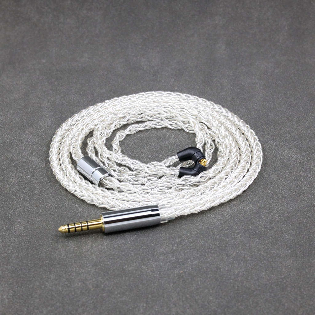 8 Core 99% 7n Pure Silver Palladium Earphone Cable For Etymotic ER4SR ER4XR ER3XR ER3SE ER2XR ER2SE
