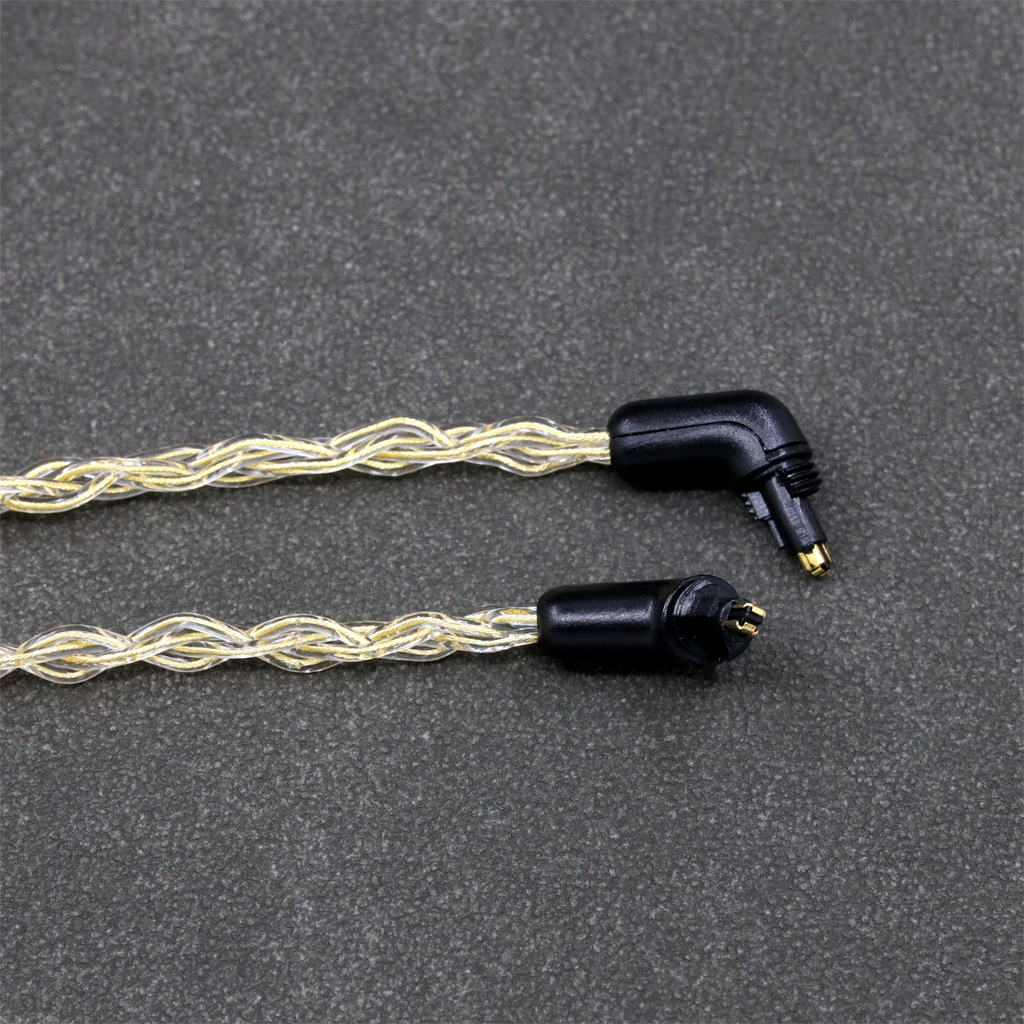 8 Core 99% 7n Pure Silver 24k Gold Plated Earphone Cable For Sony MDR-EX1000 MDR-EX600 MDR-EX800 MDR-7550
