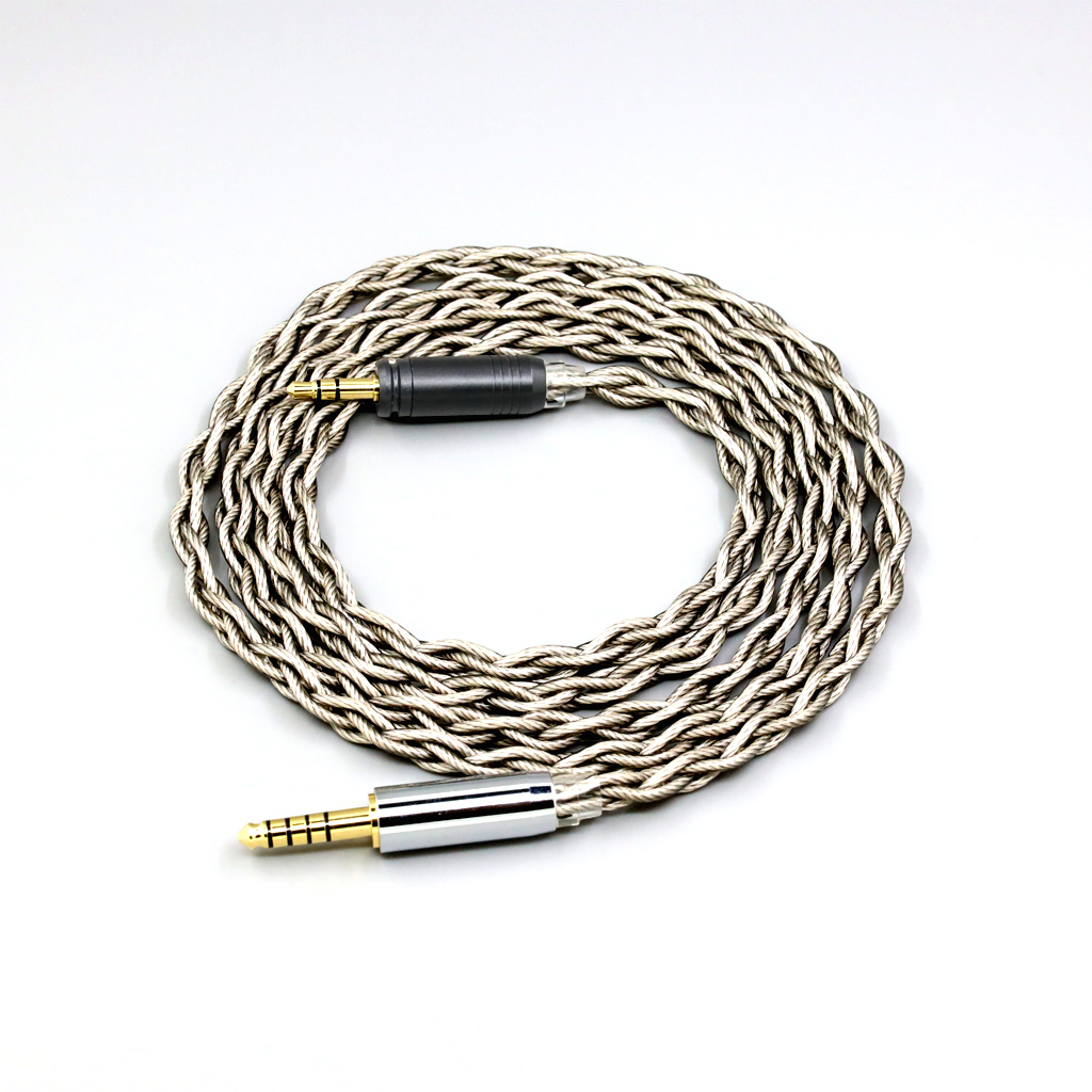 99% Pure Silver + Graphene Plated Shield Earphone Cable Focal HADENYS Open-back Headphone