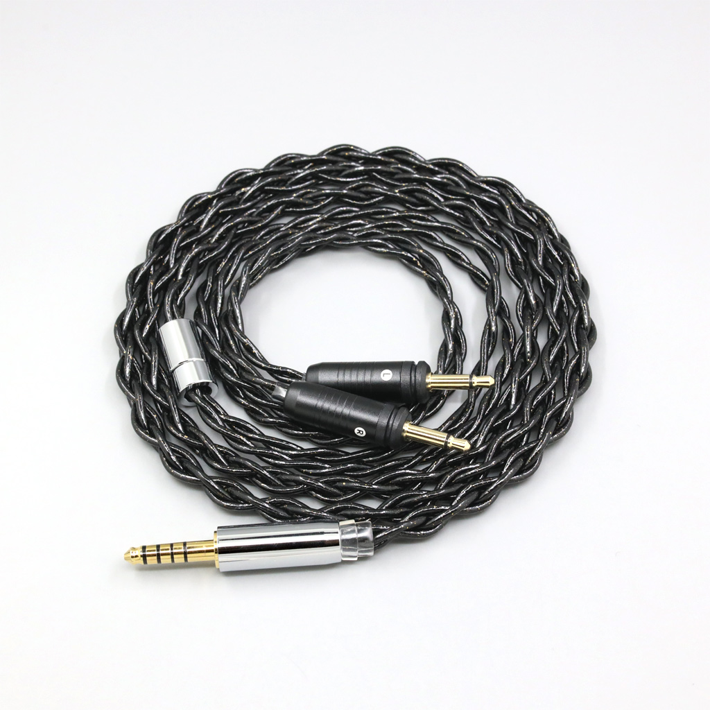 99% Pure Silver Palladium Graphene Floating Gold Cable For Focal Clear Elear Elex Elegia Stellia Dual 3.5mm pin