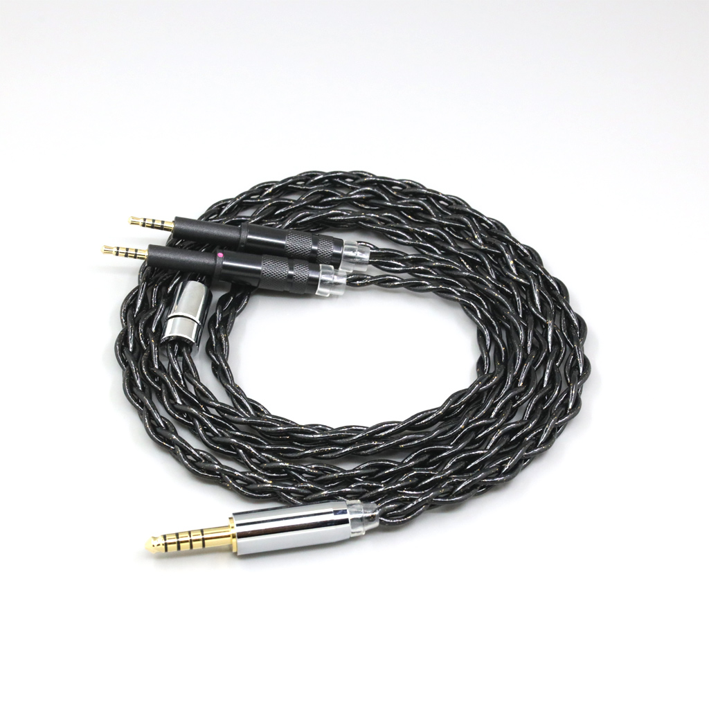 99% Pure Silver Palladium Graphene Floating Gold Earphone Cable For DROP + Grell OAE1 OAE2 Headphone