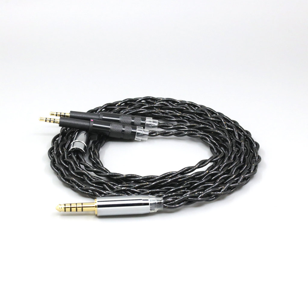 99% Pure Silver Palladium Graphene Floating Gold Earphone Cable For DROP + Grell OAE1 OAE2 Headphone