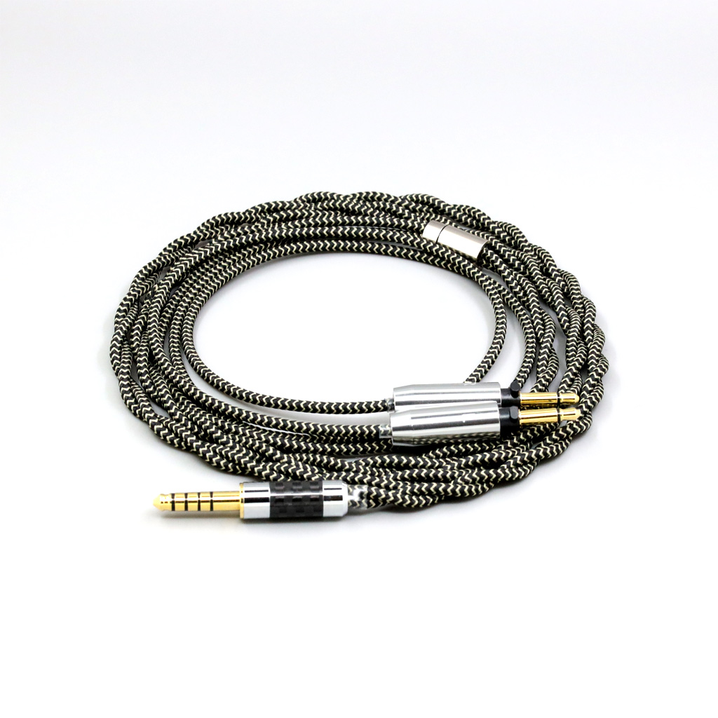 2 Core 2.8mm Litz OFC Earphone Shield Braided Sleeve Cable For Final Audio SONOROUS IV VI VIII X D8000 Design Pando Hope vi 1:1