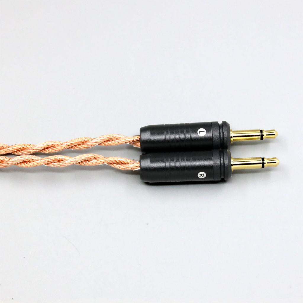 Graphene 7N OCC Shielding Coaxial Mixed Earphone Cable For Focal Clear Elear Elex Elegia Stellia Dual 3.5mm headphone plug