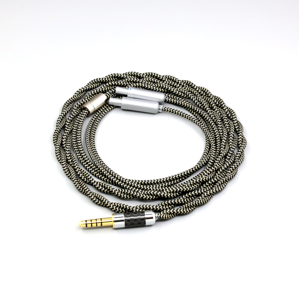 2 Core 2.8mm Litz OFC Earphone Shield Braided Sleeve Cable For Sennheiser HD800 HD800s HD820s HD820 Dharma D1000