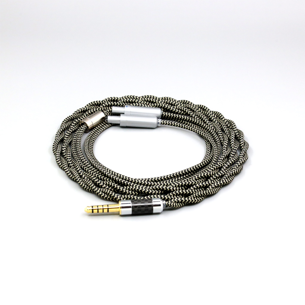 2 Core 2.8mm Litz OFC Earphone Shield Braided Sleeve Cable For Sennheiser HD800 HD800s HD820s HD820 Dharma D1000