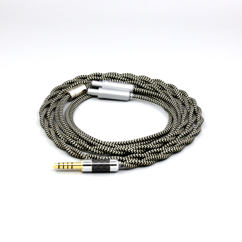 2 Core 2.8mm Litz OFC Earphone Shield Braided Sleeve Cable For Sennheiser HD800 HD800s HD820s HD820 Dharma D1000