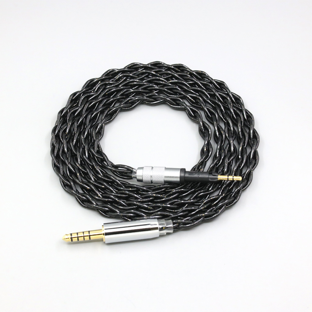 99% Pure Silver Palladium Graphene Floating Gold Cable For Sennheiser HD6 HD7 HD8 MIX DJ HD595 4 core