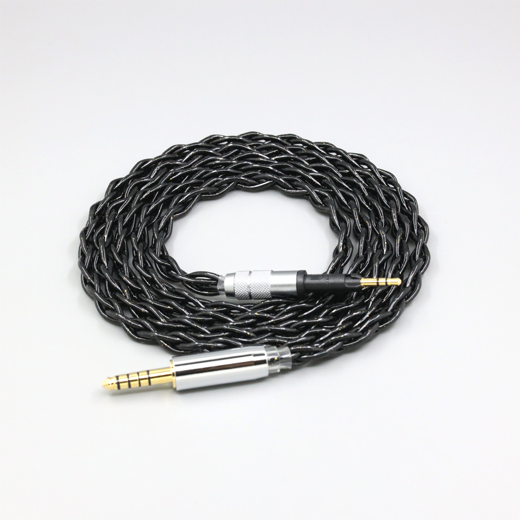 99% Pure Silver Palladium Graphene Floating Gold Cable For Sennheiser HD6 HD7 HD8 MIX DJ HD595 4 core