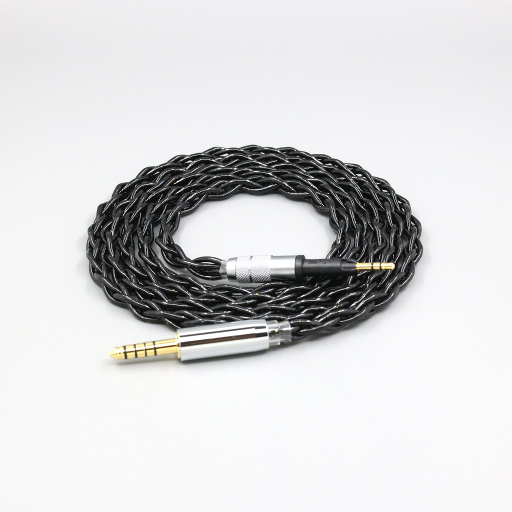 99% Pure Silver Palladium Graphene Floating Gold Cable For Sennheiser HD6 HD7 HD8 MIX DJ HD595 4 core