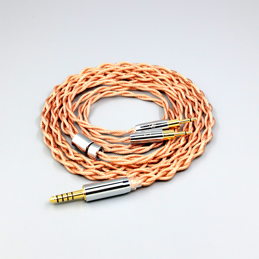 Graphene 7N OCC Shielding Coaxial Mixed Earphone Cable For Sennheiser HD700 Headphone 2.5mm pin 4 core 1.8mm
