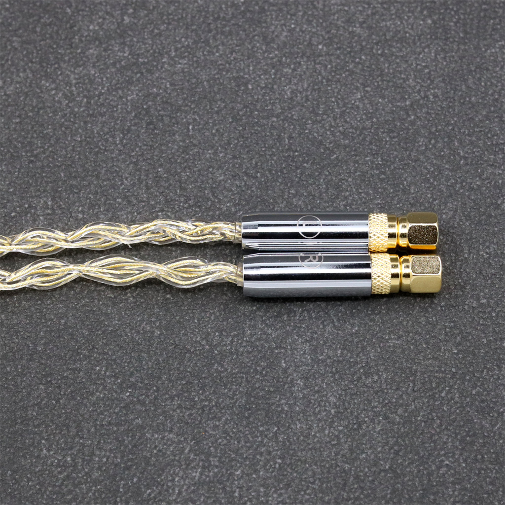 8 Core 99% 7n Pure Silver 24k Gold Plated Earphone Cable For HiFiMan HE400 HE5 HE6 HE300 HE4 HE500 HE6 Headphone