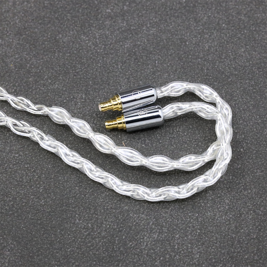 99% Pure Silver 8 Core Headphone Earphone Cable For Sennheiser IE400 IE500 Pro