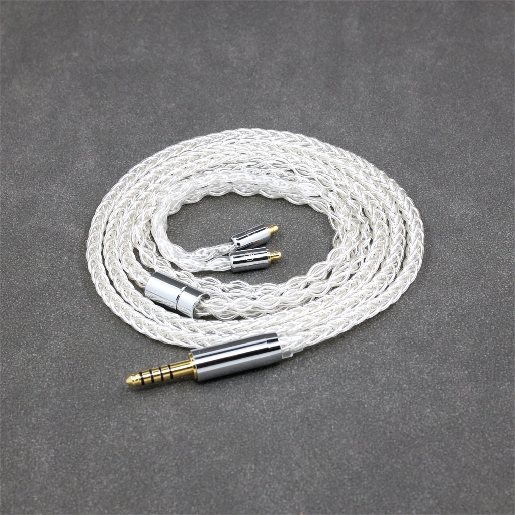 99% Pure Silver 8 Core Headphone Earphone Cable For Acoustune HS 1695Ti 1655CU 1695Ti 1670SS